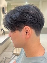 ニコ トウキョウ ヨコハマ(nico) メンズセンターパートウルフセンターパートニュアンスパーマ襟足