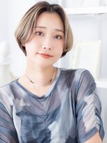 カバーヘア 上尾西口店(COVER HAIR)&nbsp;韓国風ダブルカラーアップバングひし形レイヤーボブ30代上尾c8