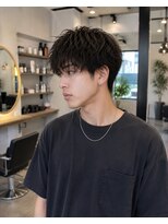 MEN's Baguz MEN'Sカット/ MEN'Sパーマ/ MEN'Sカラー 無造作束感メンズマッシュ韓国風ニュアンスヘア