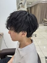アッシュ 下丸子店(Ash)&nbsp;センターパート波巻きツイストスパイラルパーマシャドウパーマ