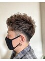 ジェルム ヘアーワークス(germe hair works) フェードツーブロックのメンズスタイル