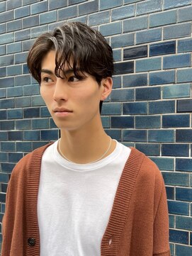 イヴォークトーキョーオーサカ(EVOKE TOKYO osaka) 韓国風 ニュアンスパーマ こぼれバング