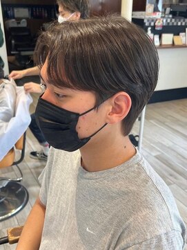 クラップス 横須賀中央店(CLAPS) センターパートメンズマッシュパーマニュアンスパーマ刈り上げ