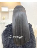レイヤーロング/髪質改善/アッシュブラック/グレーベージュ