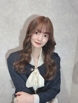 アンプル 天神店 春カラー　チョコレート　韓国風　ロングヘア　ワンホンヘア