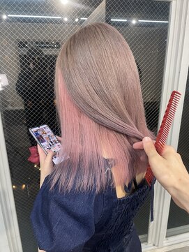ラニヘアサロン(lani hair salon) ライトピンク×ミルクティー