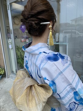 ヘアールーム ミルゥ(hair room MILOU) 花火浴衣