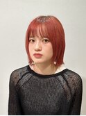 レイヤーボブ/ストンボブ/レッドオレンジ