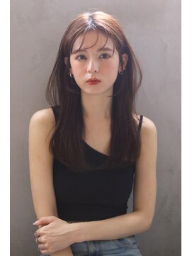 ブラン 広島本通(Blanc) 【Blanc】ウルフレイヤーロング＿シースルーバング