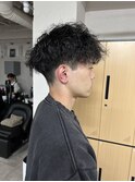 コンマヘア/アップバング/ツーブロック/パーマ/刈り上げ/TOKIO