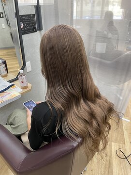 キセイ イオンモール新利府北館店(KISEI) ブリーチなしダブルカラー×ライトグレージュ