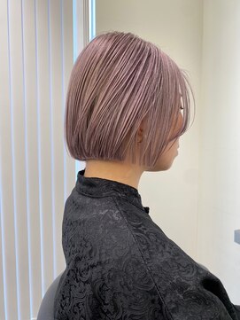 ステン(sten) 切りっぱなしボブ/ミニボブ/ハイトーンボブ/ピンクラベンダー