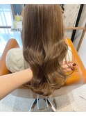 ブリーチなしダブルカラーミルクティーベージュ　Zina本八幡