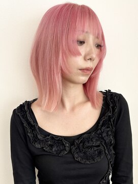 モリオフロムロンドン 松戸店(Morio from London) 【モリオ松戸　石山】ハイトーンボブダブルラインピンクカラー