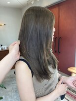 ヘアー バトン(hair vaton) 明るめ透明感オリーブカラー