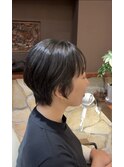 ナチュラル縮毛矯正ショートスタイル