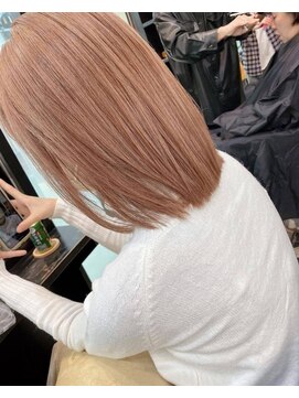 エヌプラスリタ 近鉄八尾(N+lita) くびれヘアアプリコットオレンジハイライトカラーサーフカラー