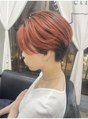 【ethica_南船場】アプリコットオレンジ×ハンサムショート