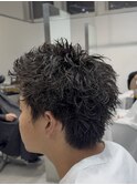 渋谷スパイキーショートパーマスパイキーパーマ刈り上げショート