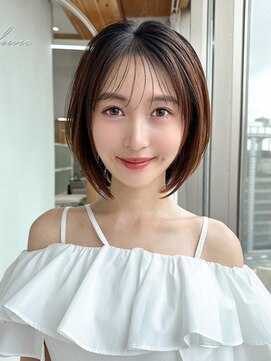 アフロート ディル(AFLOAT D'L) 大人ガーリー似合わせカットミディアムレイヤーダークアッシュ