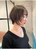 ♪暗めカラー/ショートボブ/マロンベージュ/ウルフショート/6