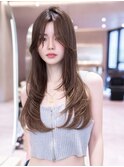 レイヤーカット/顔まわり/韓国ヘア/小顔/20代30代大人かわいい