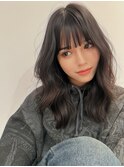 [天神今泉/黒髪カタログ/クラゲヘアー/オリーブグレー]