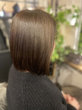 スノードロップ(SNOW DROP) 40代×ボブ×ブラウン