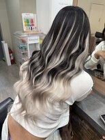 ラピス 横浜(Lapis)&nbsp;バレイヤージュ風シールエクステ