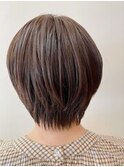 30代40代50代◎小顔ひし形ショートボブ×絶壁解消