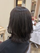 アルターリール(aL ter Rire)&nbsp;着物ヘア/ダークアッシュ/ミディアムレイヤーカット/杉田花乃