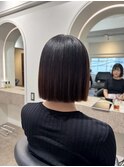 ボブ、ショートボブ、ショートヘアー髪質改善縮毛矯正白髪染め◎
