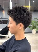 MEN’S/リバースセンターパート/ニュアンスパーマ/藤沢美容院
