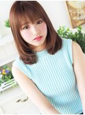 【ヘアジュレドゥ 花井】 ナチュラル可愛いロブセミディ