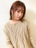 ネイヴィル オモテサンドウ(navile omotesando)&nbsp;☆アッシュブラウン×小顔オトナ外ハネボブ☆