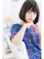 ミック ヘアアンドメイク アップ 駒込店(miq Hair&Make up) シンプルカワイイ♪オン眉も◎前下がりナチュラルボブ