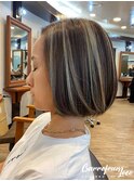 【ハイライトボブ】contrast highlight bob