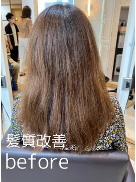 ジーナ 銀座(Zina) 髪質改善　Before