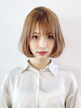 アイティーバイアルバム 八王子店(IT by ALBUM) ワンカールボブ_イヤリングカラーくびれミディ_8345