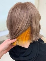 ヘアメイク リーフ 茂原店(HAIRMAKE Leaf)&nbsp;インナーカラー×イエロー