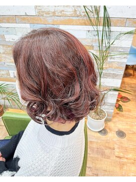 ハウオリ ヘアーワークス(Hauoli hair works) インナーカラー×ヴァイオレットピンク