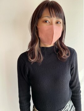 ツイギー 宮西店(TWiGGY) ほんのりラベンダーベージュにインナーカラー