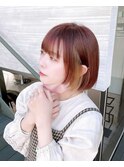 ミニボブ/ピンクブラウン