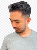 アップバング/ビジネスアイロンパーマナチュラルパーマ/フェード