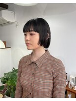 ニッカ(nicca)&nbsp;30代40代♪大人かわいい黒髪ショートボブ☆オン眉ワイドバング