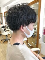 ヘッズ 本八幡店(HEADS)&nbsp;MEN'S HAIR  センターパート　ツイストスパイラル　コンマヘア