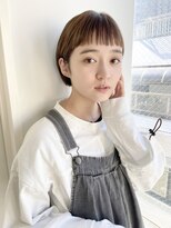 ソーコ 渋谷(SOCO)&nbsp;黒髪ショートカット丸みショートボブマッシュショートカット