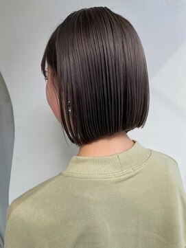 モリオ フロム ロンドン 大宮2号店(morio from London) 【なかじま ひびき】ワンレンボブ　グレージュ　大宮