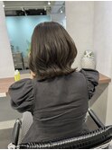 ◆◇透け感オリーブグレージュ　ナチュラルレイヤーボブ◇◆
