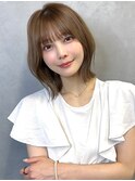 大人ボブ　韓国ボブ　レイヤー　外ハネボブ　レイヤーカット